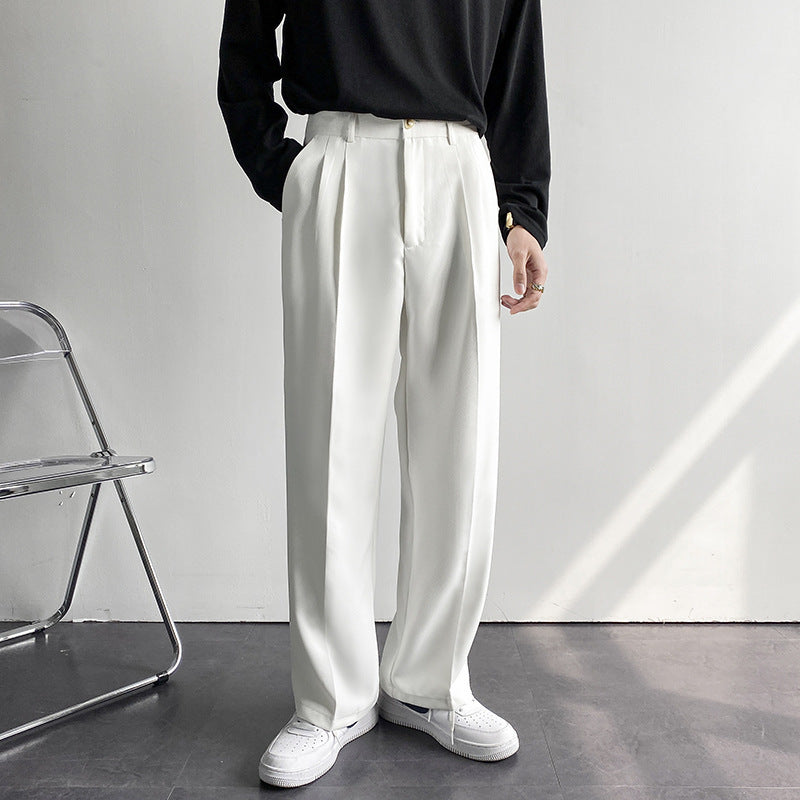 Herren Weitbein Gerade Hose – Ideal für Frühling und Herbst