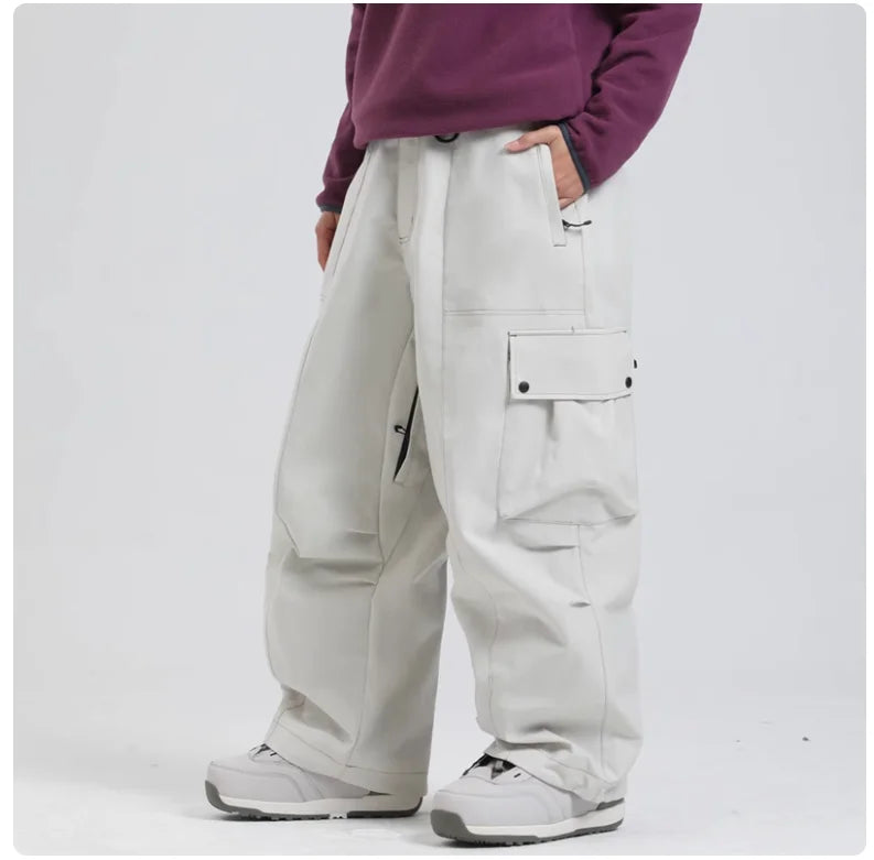 Wasserdichte Herren Skihose – Snowboardhose mit Elastischem Bund & Reißverschlusstaschen Ideal für: Winter