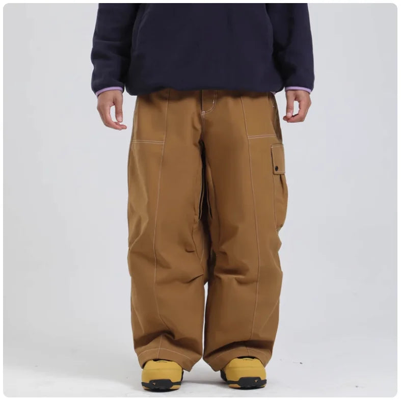 Wasserdichte Herren Skihose – Snowboardhose mit Elastischem Bund & Reißverschlusstaschen Ideal für: Winter