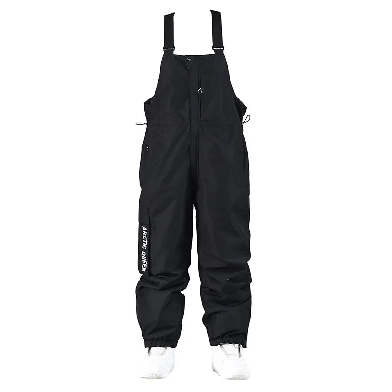 Wasserdichte Skihose Frauen, Snowboardhose mit verstellbaren Latzhosen - ideal für die Wintersport-Saison