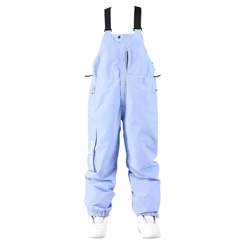Wasserdichte Skihose Frauen, Snowboardhose mit verstellbaren Latzhosen - ideal für die Wintersport-Saison