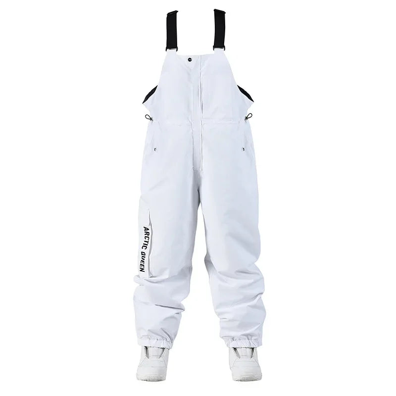 Wasserdichte Skihose Frauen, Snowboardhose mit verstellbaren Latzhosen - ideal für die Wintersport-Saison