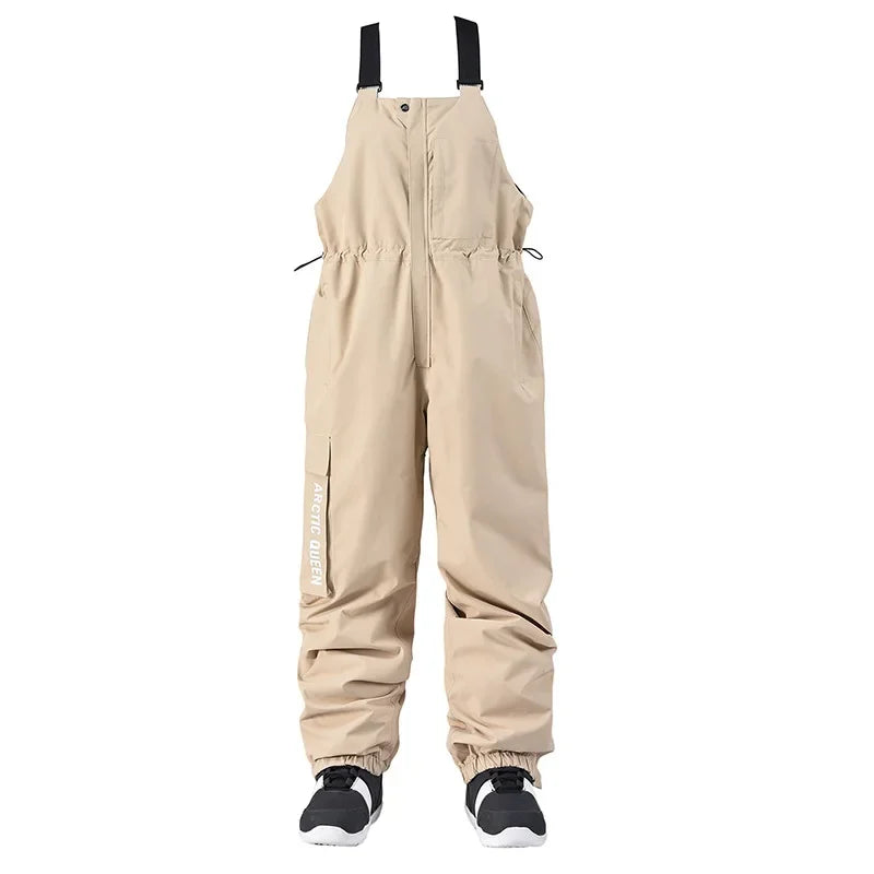 Wasserdichte Skihose Frauen, Snowboardhose mit verstellbaren Latzhosen - ideal für die Wintersport-Saison