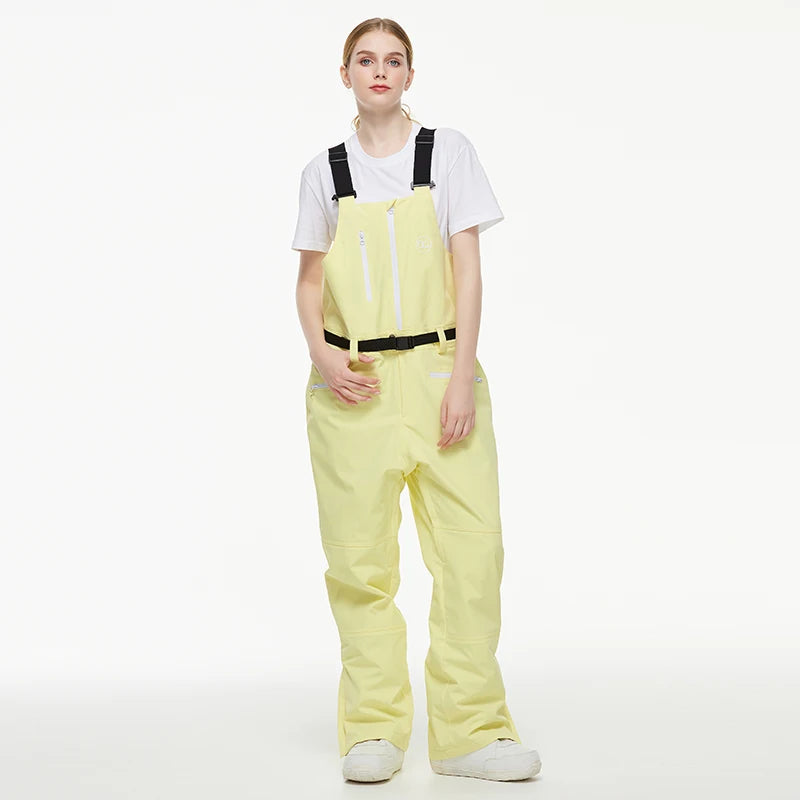 Schneehose für Skifahren und Snowboarden, Wasserdichte, Isolierte Schneehose mit Reißverschluss für Damen - Ideal für Wintersport