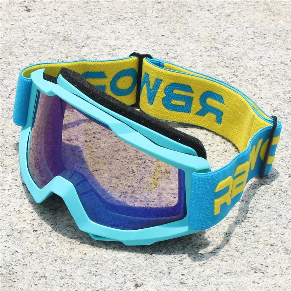Motorrad Sonnenbrille für Herren – Motocross Schutzbrille, Nachtsicht Helmbrille, UV-Schutz, Blendfrei, Vintage MX Schutzbrille - Ideal für Alle Jahreszeiten