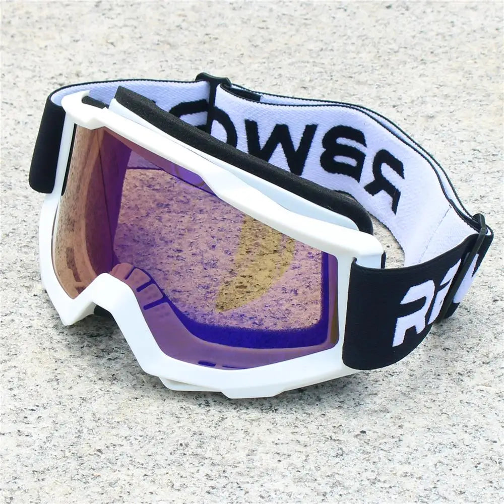 Motorrad Sonnenbrille für Herren – Motocross Schutzbrille, Nachtsicht Helmbrille, UV-Schutz, Blendfrei, Vintage MX Schutzbrille - Ideal für Alle Jahreszeiten