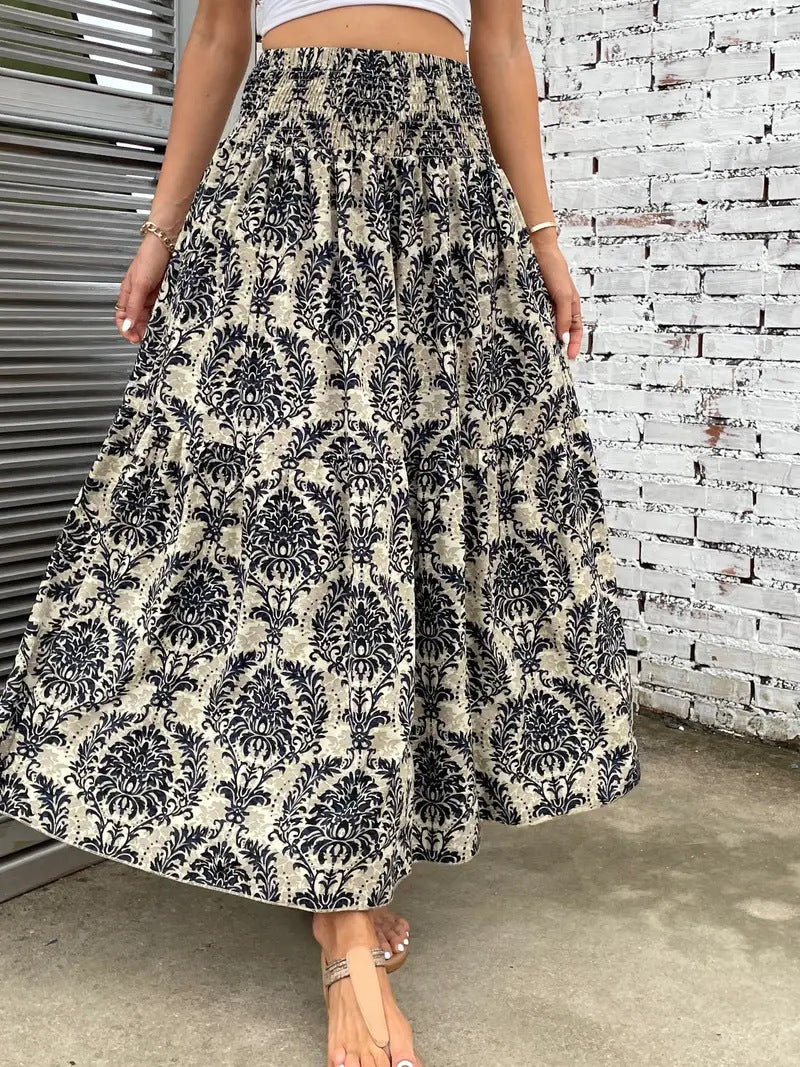Blumenprint Chiffon A-Linien-Rock | Ideal für den Sommer
