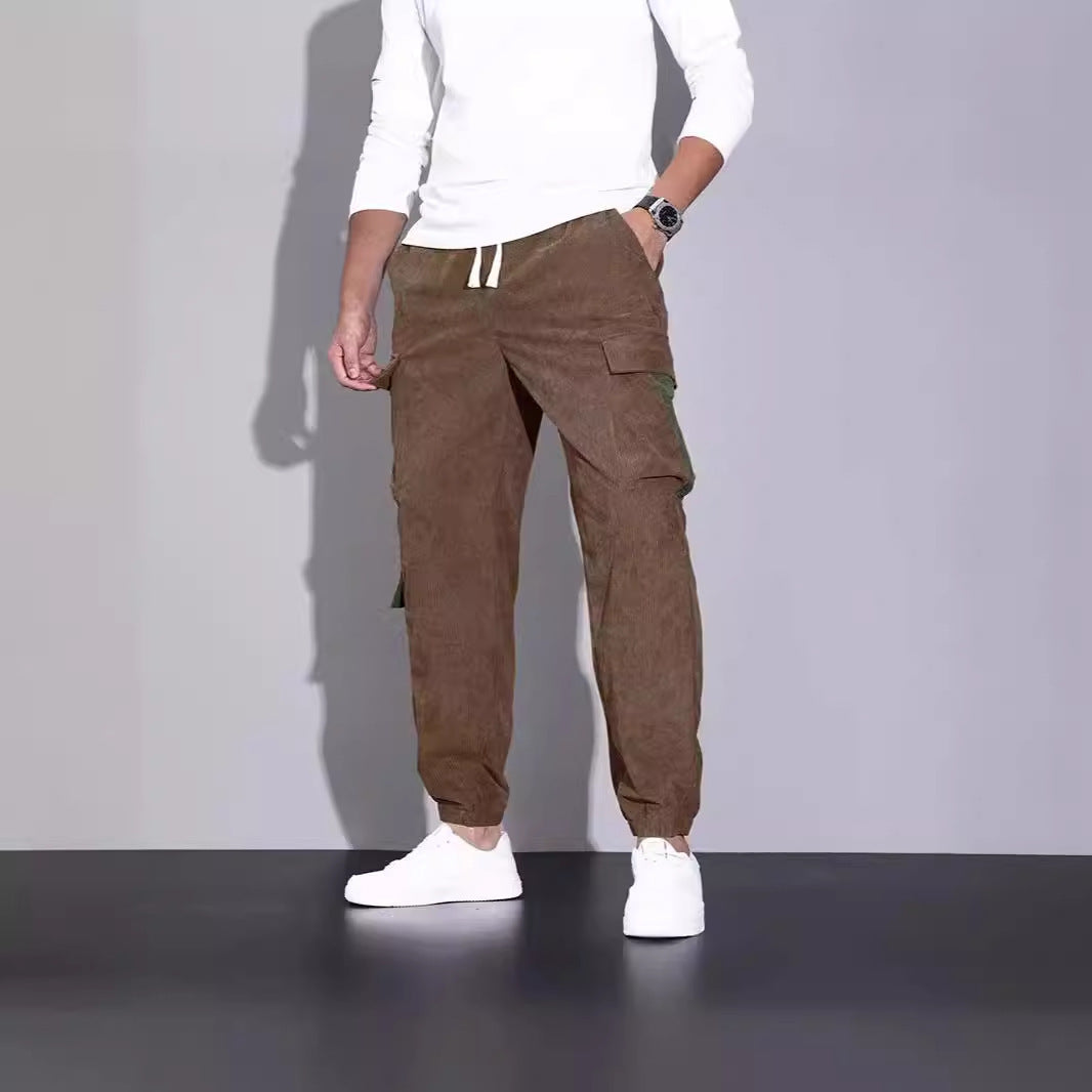 Cord-Ankle-Tied-Latzhose – Perfekt für den Herbst