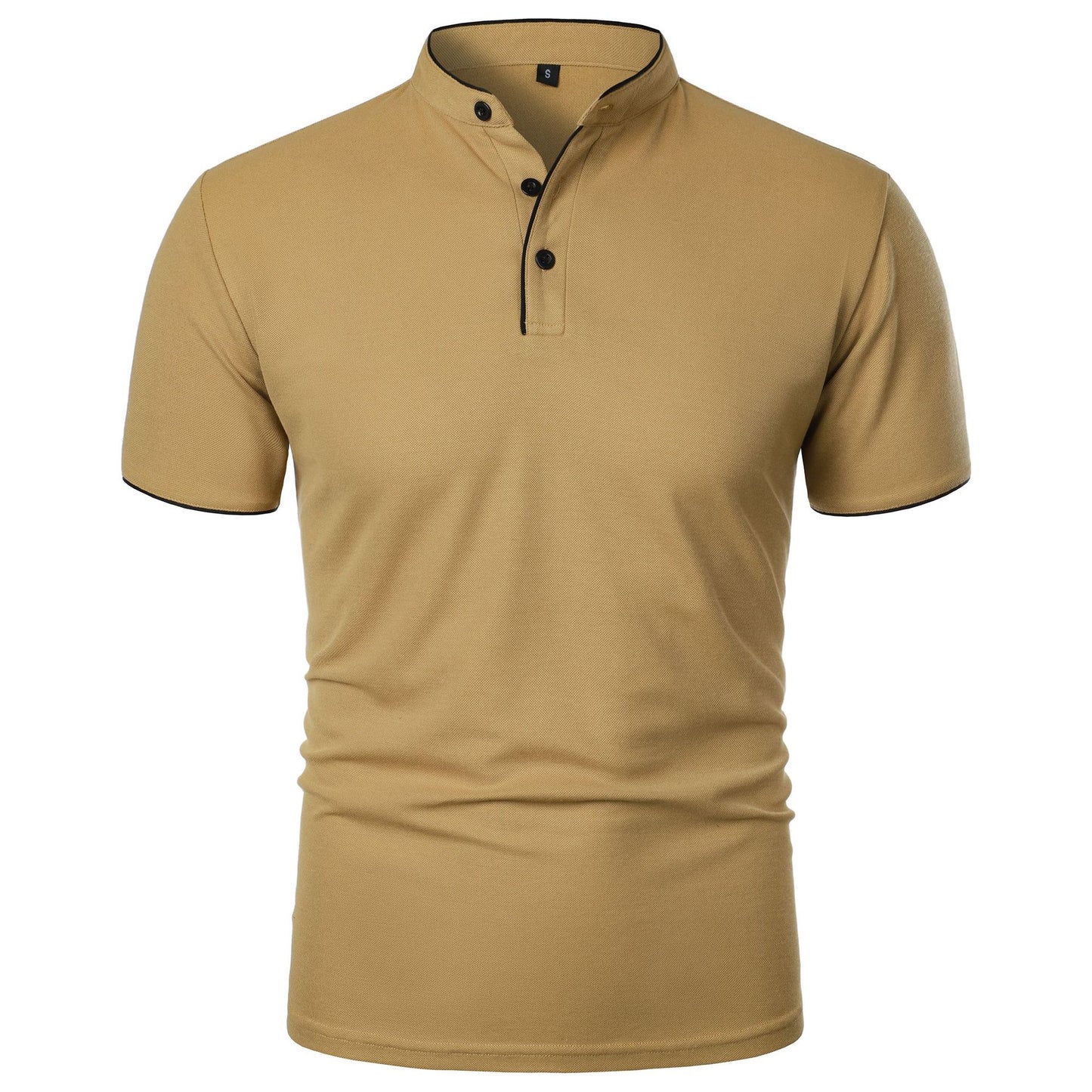 Herren Slim Fit Kurzarm-Shirt Einfarbig – Perfekt für den Sommer