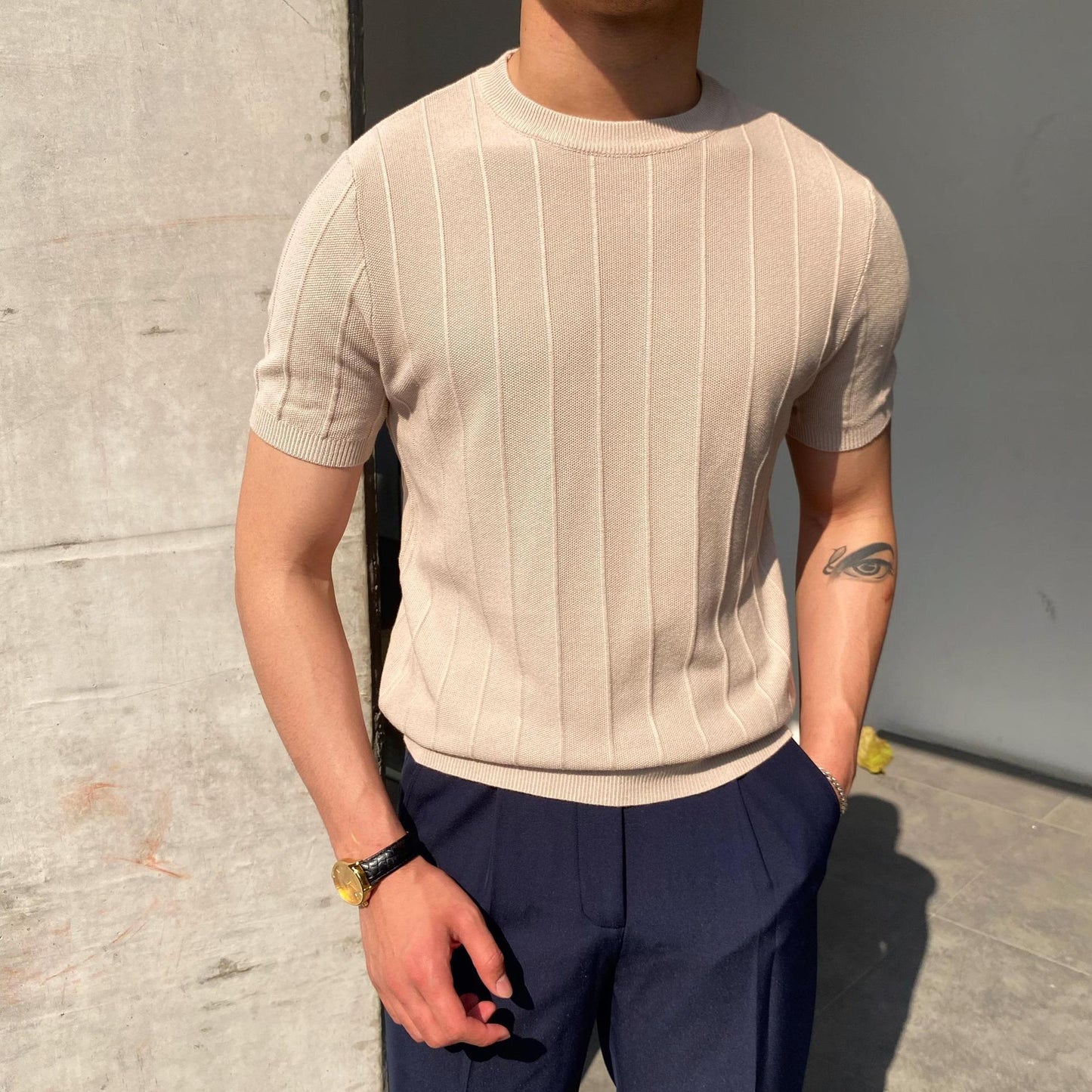 Leichte Strickpullover mit Rundhalsausschnitt - Ideal für Frühling und Herbst