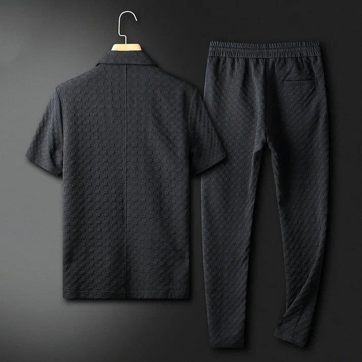 Zweiteiliges Herren-Sommeroutfit aus leichter Baumwolle | Ideal für Frühling & Sommer
