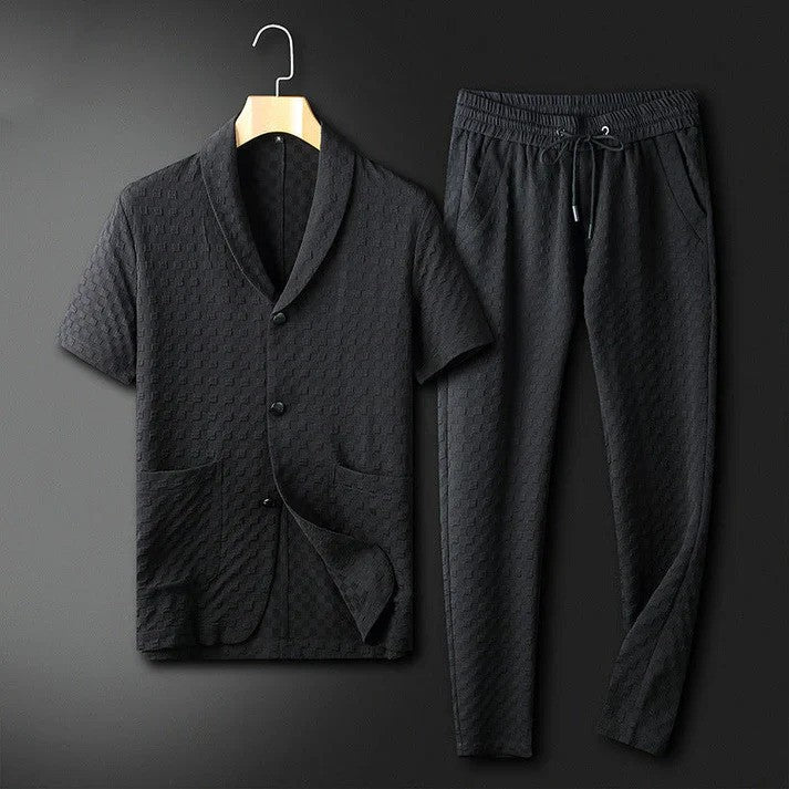 Zweiteiliges Herren-Sommeroutfit aus leichter Baumwolle | Ideal für Frühling & Sommer