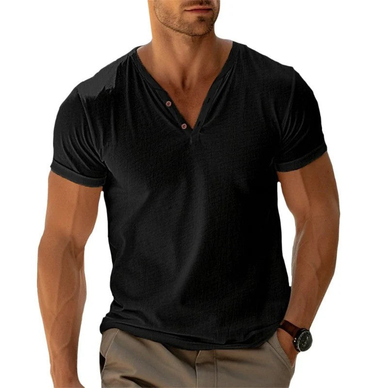 Joross - Trendiges T-Shirt mit Knöpfen