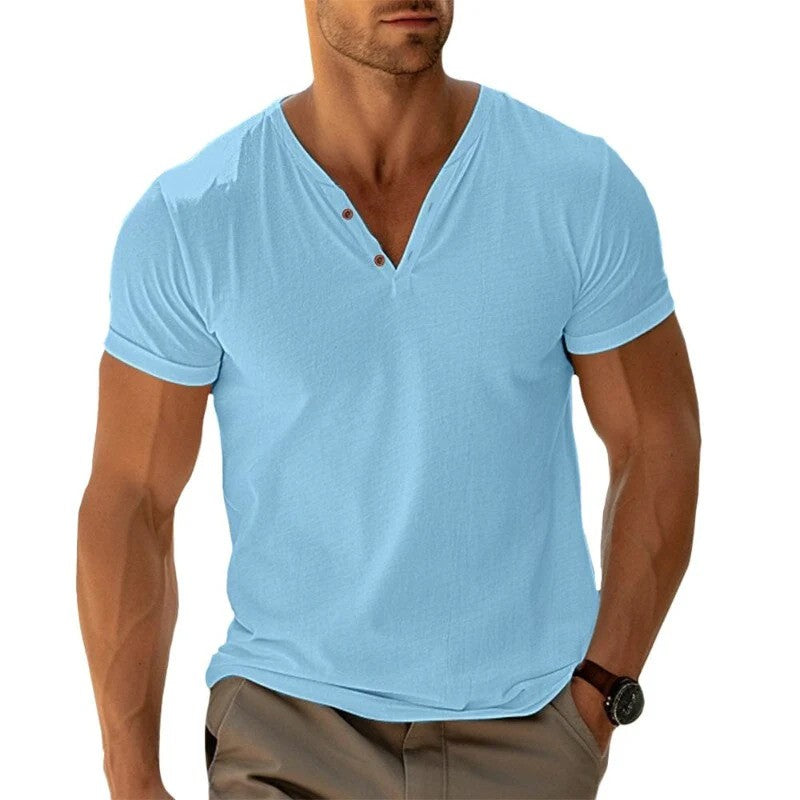 Joross - Trendiges T-Shirt mit Knöpfen
