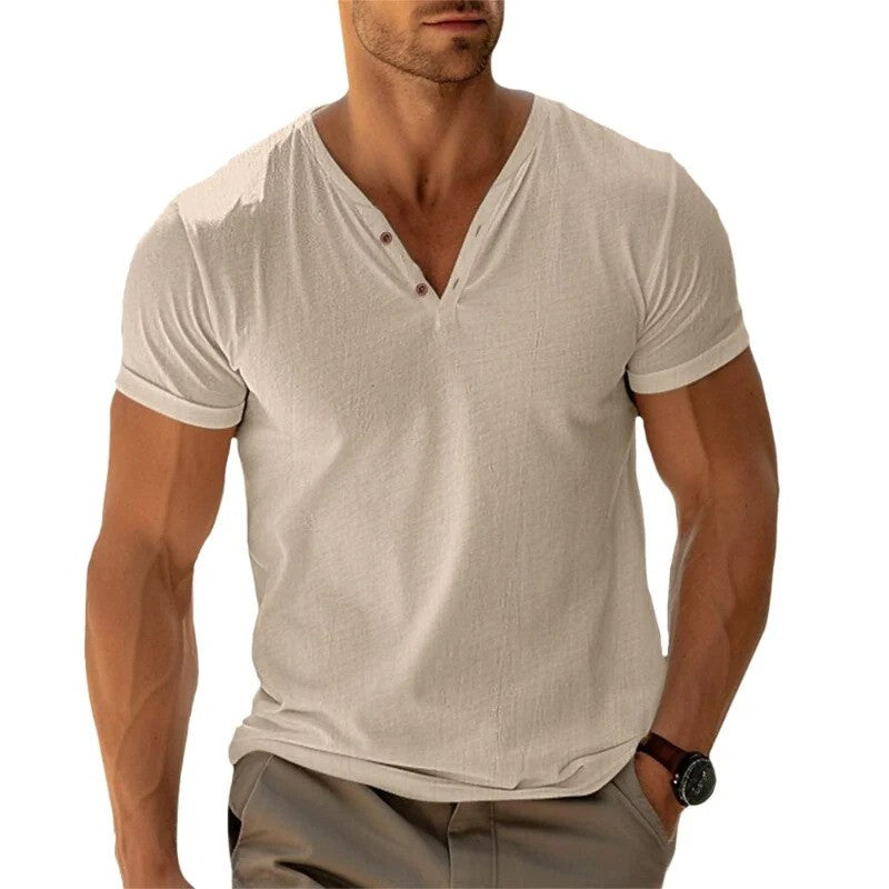 Joross - Trendiges T-Shirt mit Knöpfen
