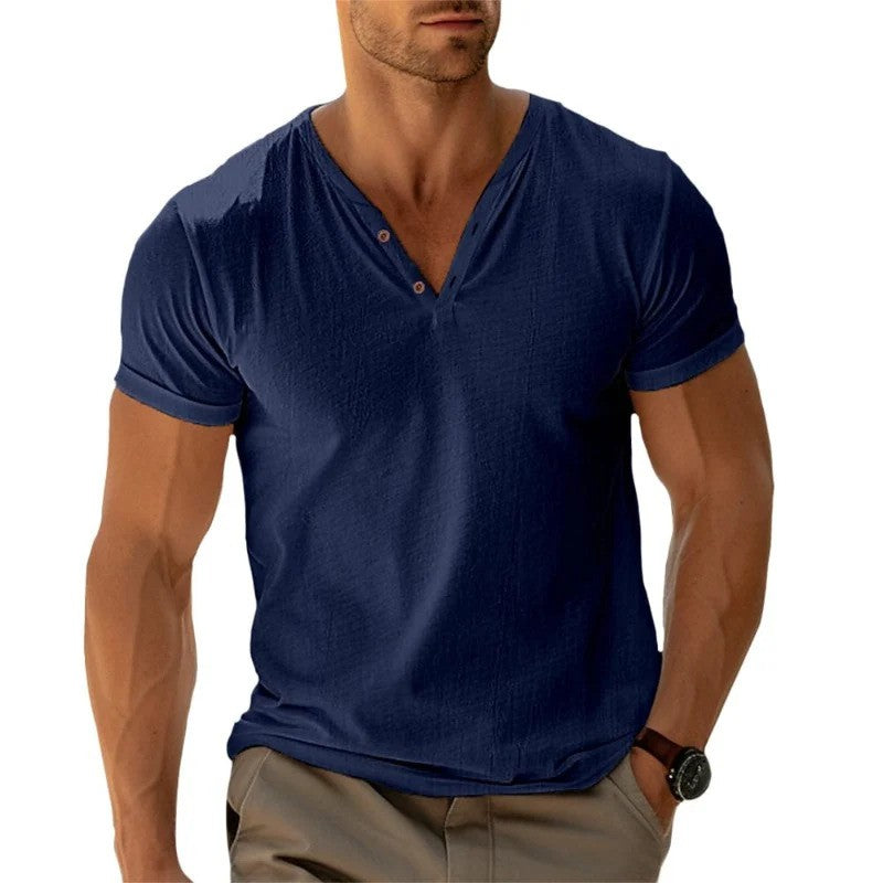 Joross - Trendiges T-Shirt mit Knöpfen