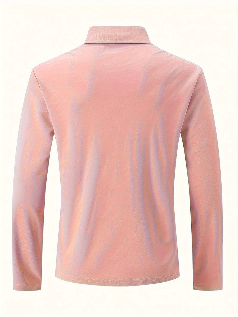 Langärmeliges Herren-Poloshirt aus hochwertigem Material | Ideal für Frühling und Sommer