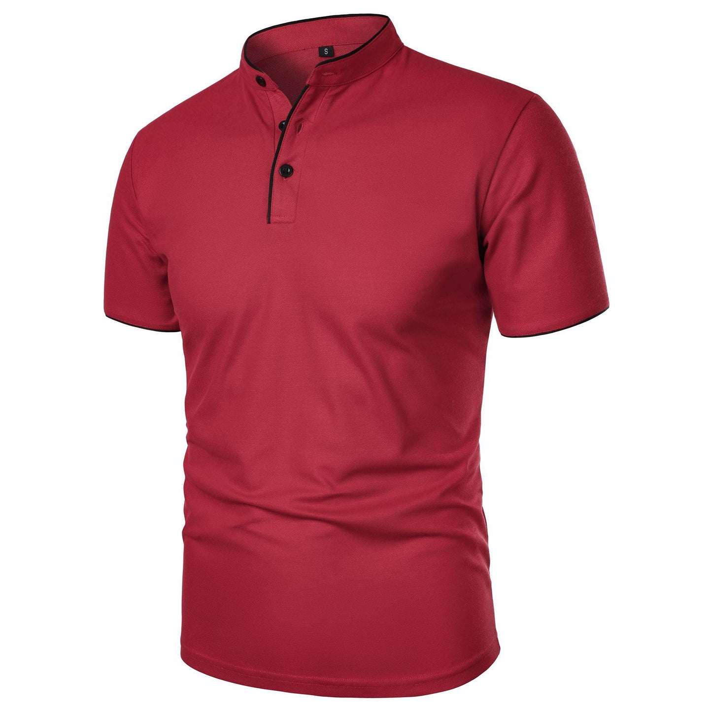 Herren Slim Fit Kurzarm-Shirt Einfarbig – Perfekt für den Sommer