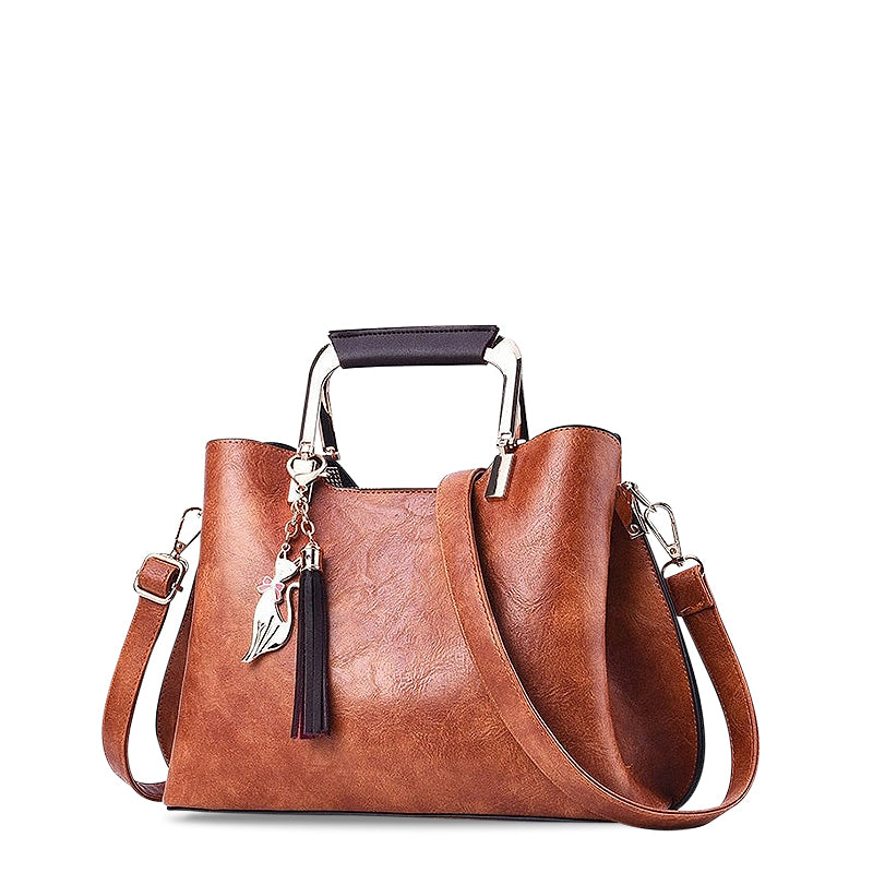Handtasche aus veganem Leder mit mehreren Fächern | Ideal für alle Jahreszeiten
