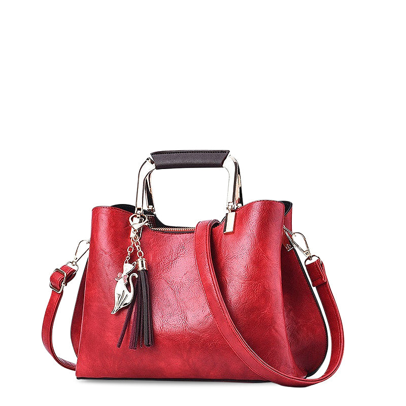 Handtasche aus veganem Leder mit mehreren Fächern | Ideal für alle Jahreszeiten