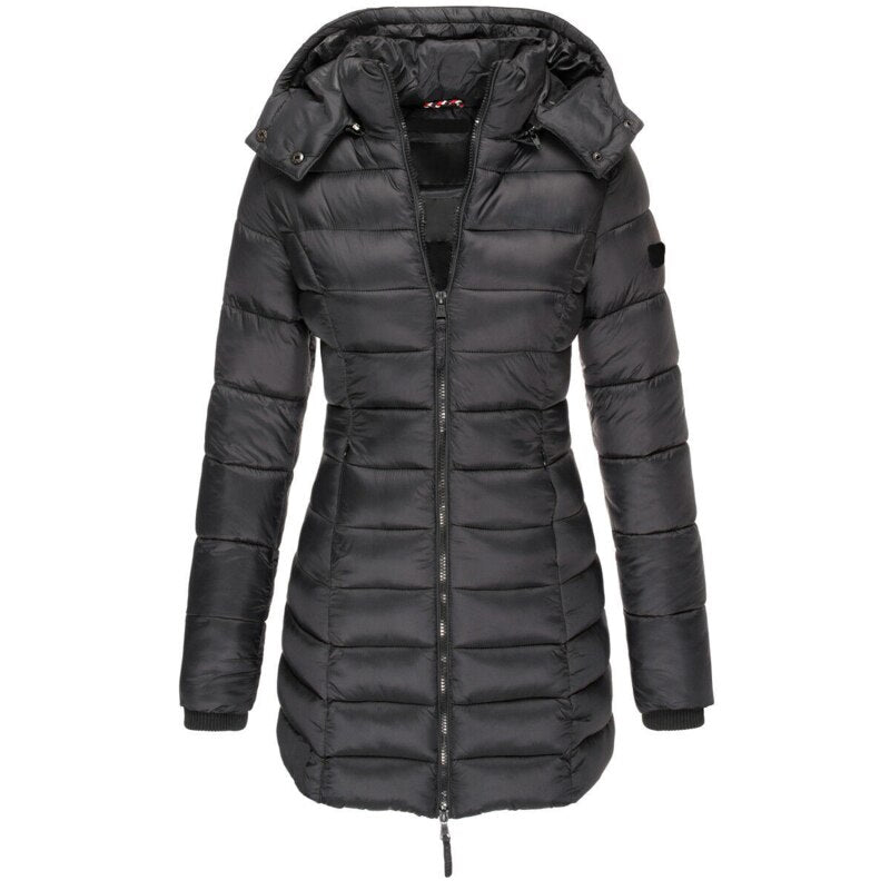 Lange Daunenjacke mit hochwertiger Isolierung - Ideal für Winter