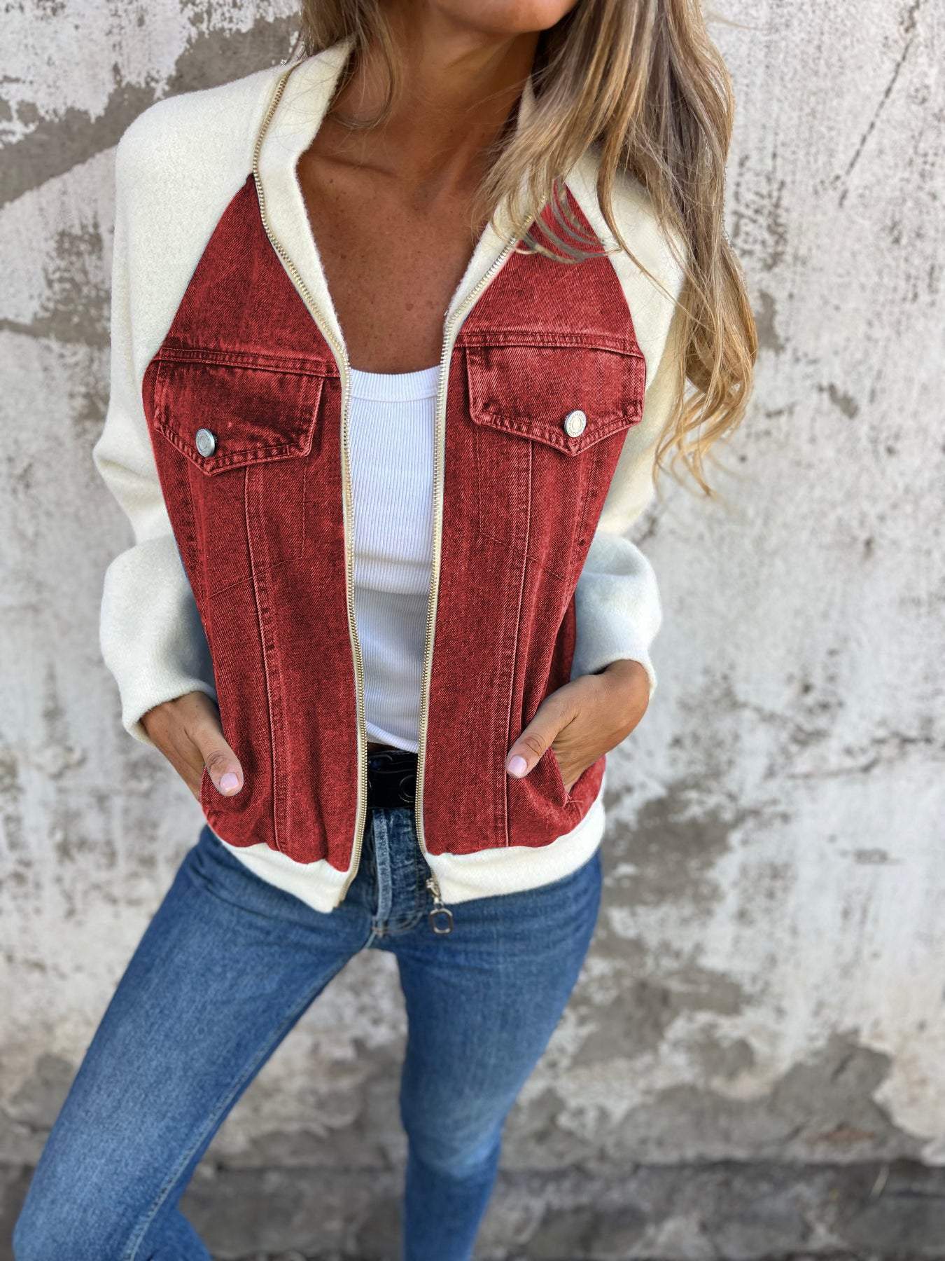 Emory - Moderne Jacke mit Jeansstoff