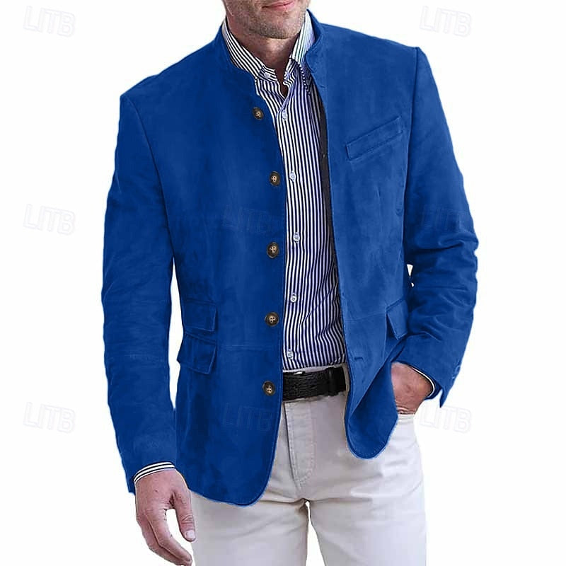 Herren Leichte Wildlederjacke – Atmungsaktive Übergangsjacke - Ideal für Frühling & Herbst