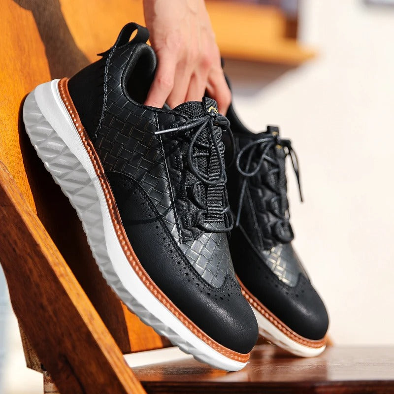 Herren-Sneaker aus Leder - ideal für den Sommer