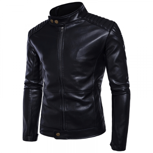 Leder Bikerjacke für Herren - Ideal für Herbst & Winter