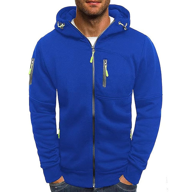 Herren Kapuzenpullover mit Weicher Baumwollmischung – Warm & Atmungsaktiv für Herbst & Winter