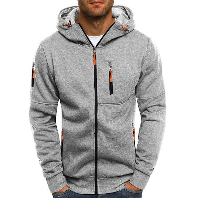 Herren Kapuzenpullover mit Weicher Baumwollmischung – Warm & Atmungsaktiv für Herbst & Winter