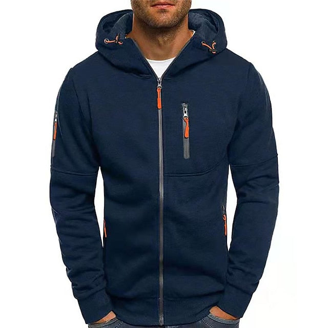 Herren Kapuzenpullover mit Weicher Baumwollmischung – Warm & Atmungsaktiv für Herbst & Winter