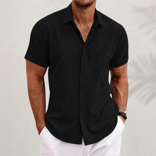 Herren Langarm-Hemd mit Atmungsaktivem Stoff I Ideal für den Sommer