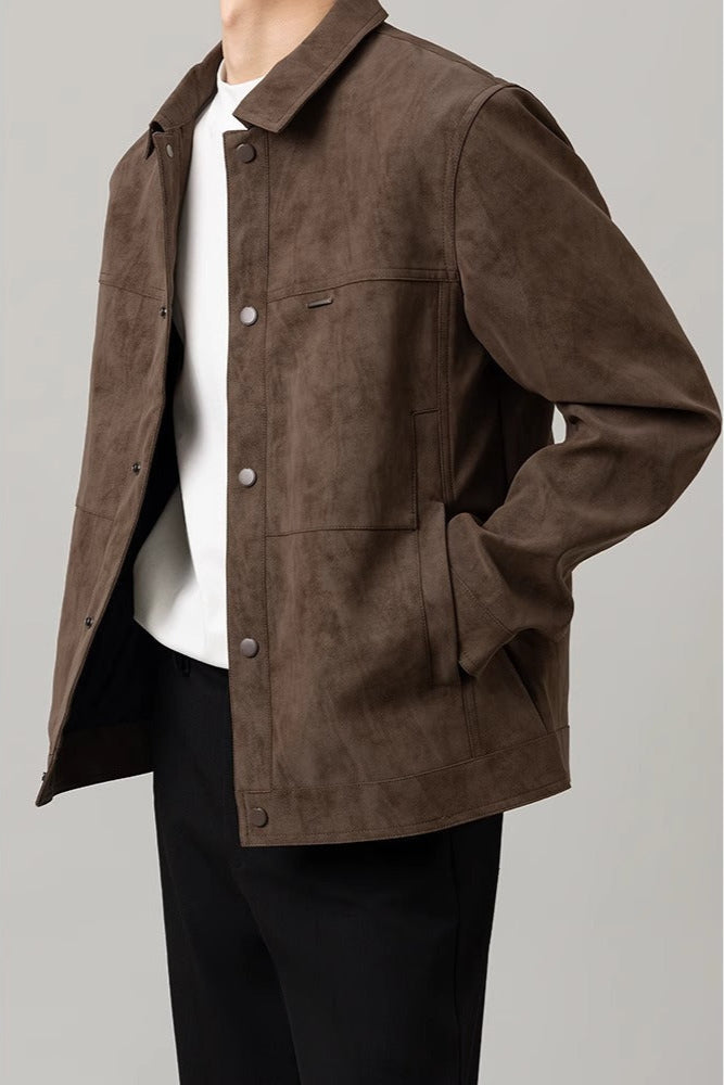 Herren Leichte Kurzjacke mit Regulären Ärmeln | Ideal für Frühling und Herbst