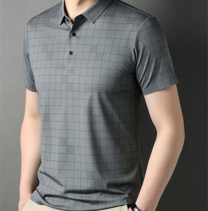 Herren Dünnes Ice-Silk Kurzarm-T-Shirt – Ideal für den Sommer