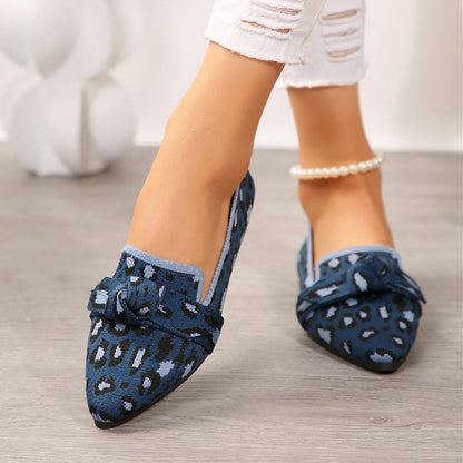 Spitzzehige Ballerinas mit Schleife und Mesh-Obermaterial | Ideal für Frühling und Sommer