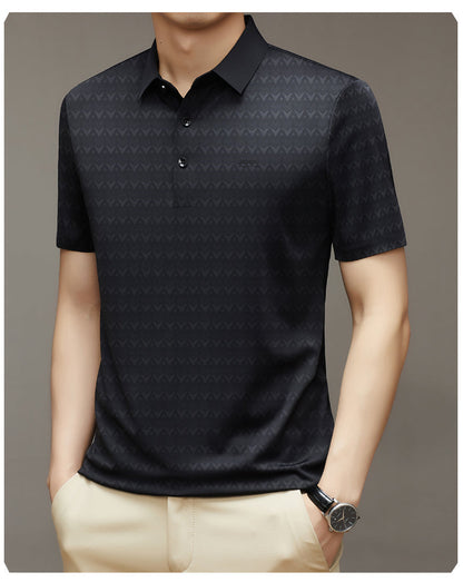 Herren Ice Silk Kurzarm-T-Shirt – Ideal für den Sommer