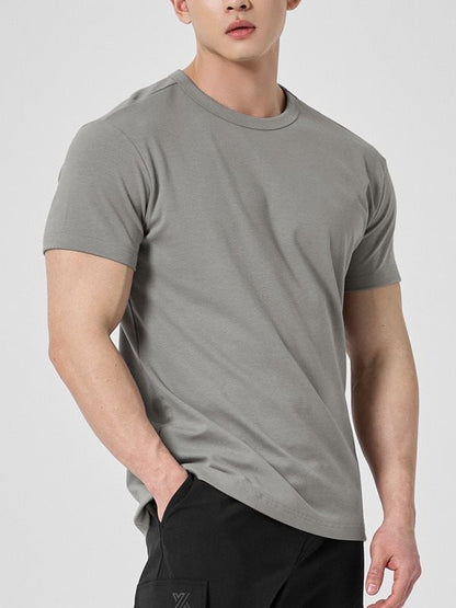 Herren Sportliches Rundhals-T-Shirt mit kurzen Ärmeln – Ideal für den Sommer