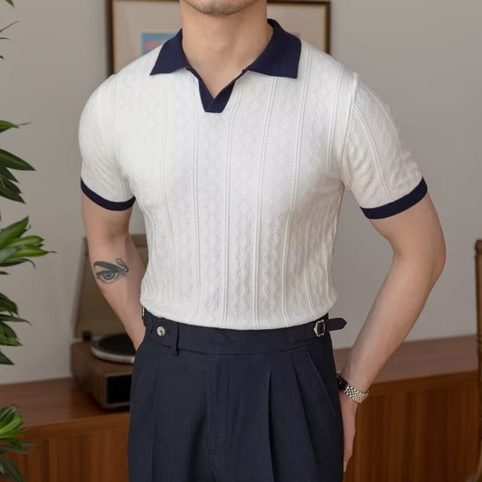 Slim Fit Colorblock-Poloshirt – Ideal für den Sommer