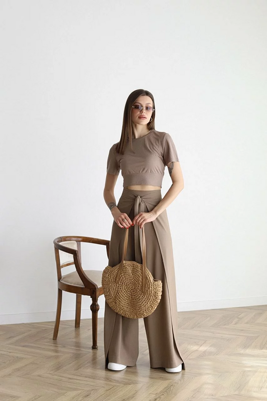 Leanna - Leinenhose mit weitem Bein