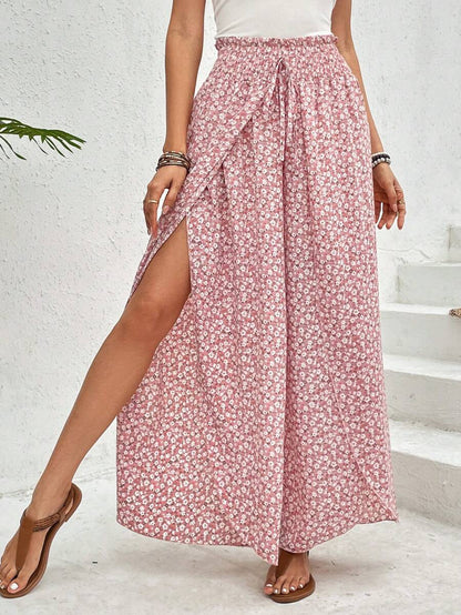 Rosa Seitentaschen-Hose mit Schlanker Passform | Ideal für den Winter