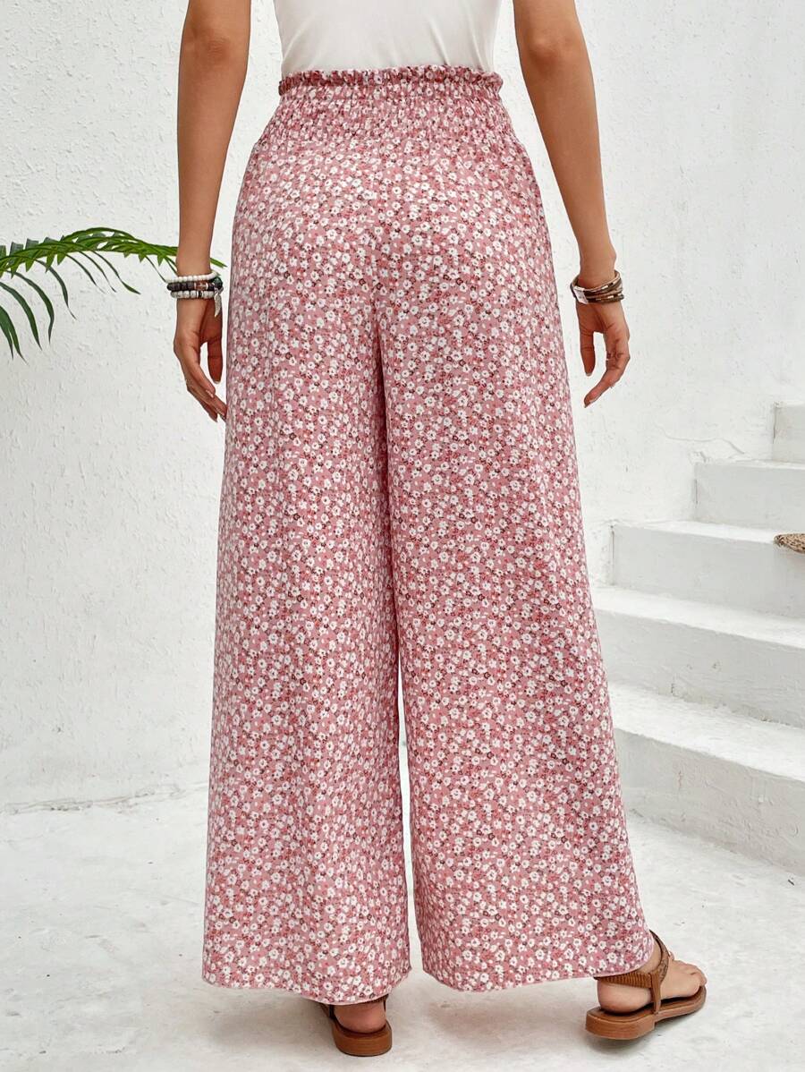 Rosa Seitentaschen-Hose mit Schlanker Passform | Ideal für den Winter