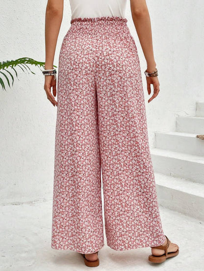 Rosa Seitentaschen-Hose mit Schlanker Passform | Ideal für den Winter