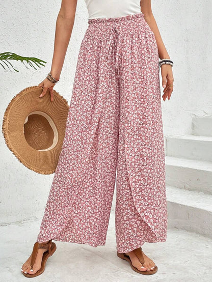 Rosa Seitentaschen-Hose mit Schlanker Passform | Ideal für den Winter