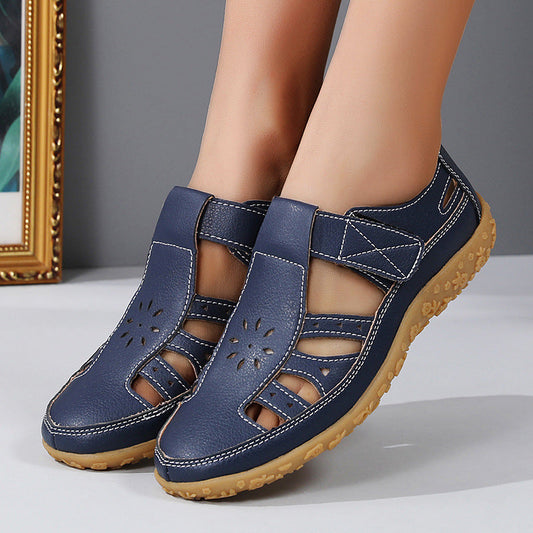Damen Hohl-Out Beach Sandalen mit Klettverschluss | Ideal für den Sommer