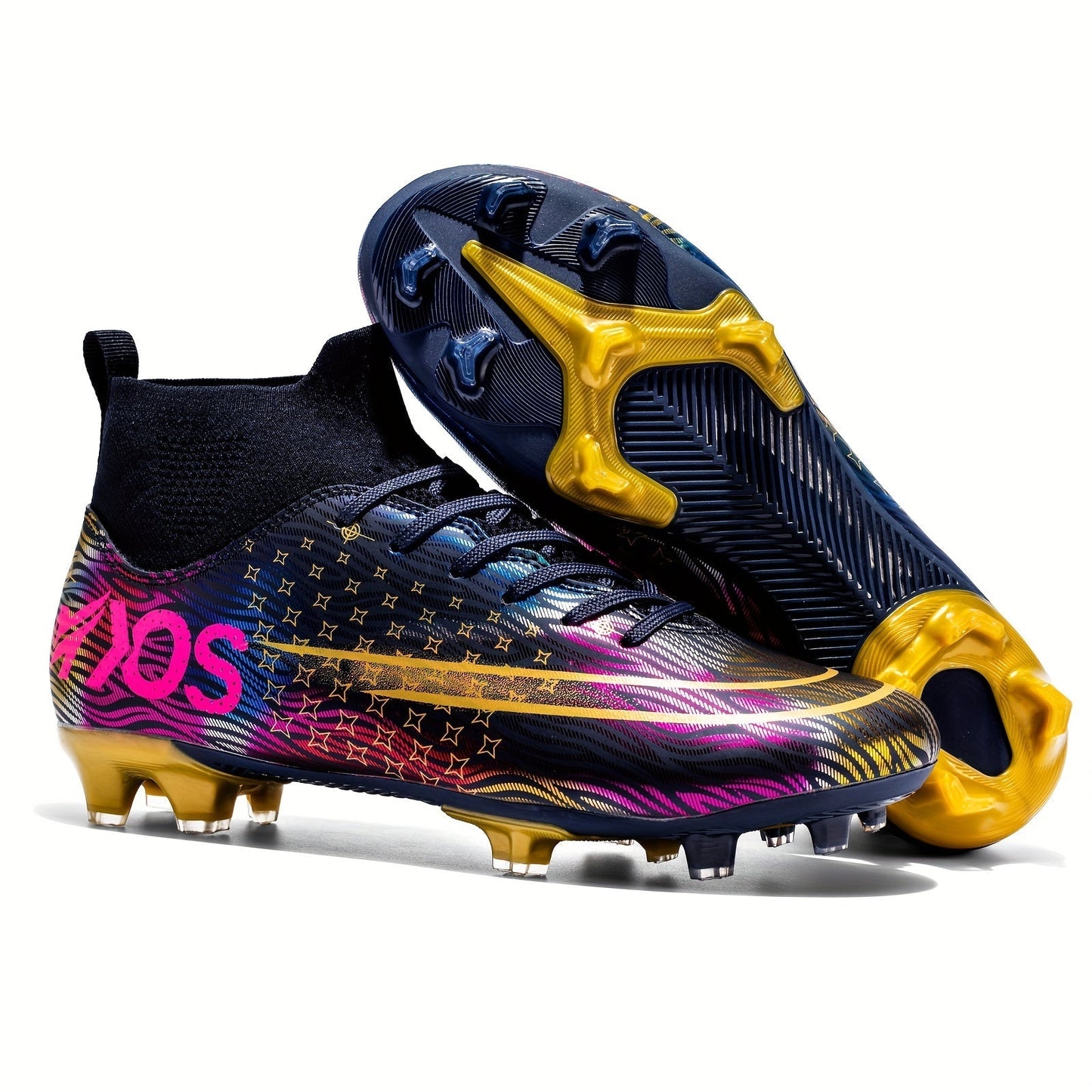 Moderne Feldfußballschuhe in leuchtenden Farben