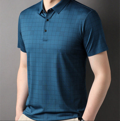 Herren Dünnes Ice-Silk Kurzarm-T-Shirt – Ideal für den Sommer