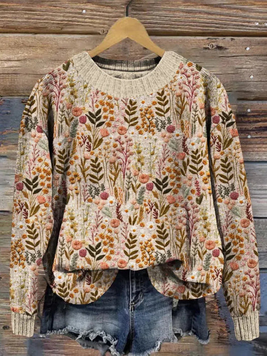 Brauner Kaschmir-Strickpullover für Damen | Ideal für den Winter
