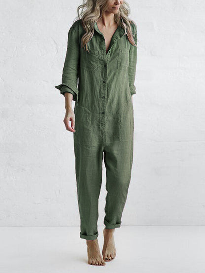 Lockerer Jumpsuit mit weitem Schnitt | Ideal für den Sommer