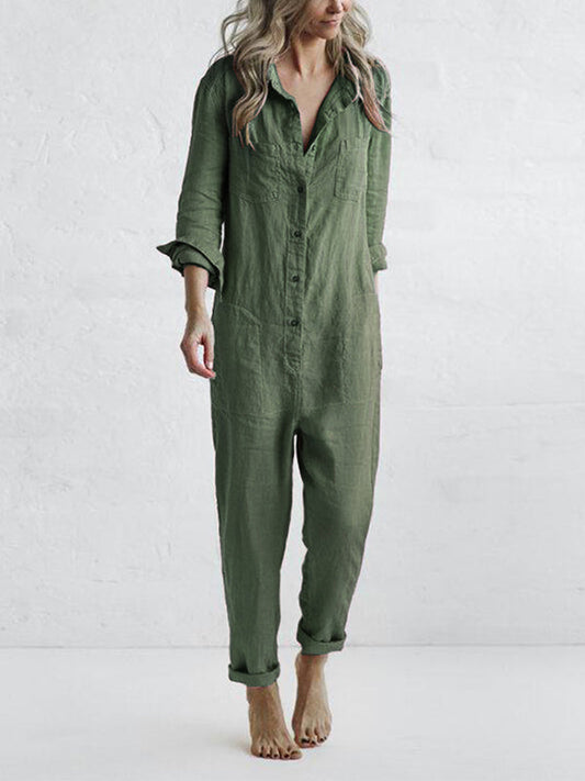Lockerer Jumpsuit mit weitem Schnitt | Ideal für den Sommer